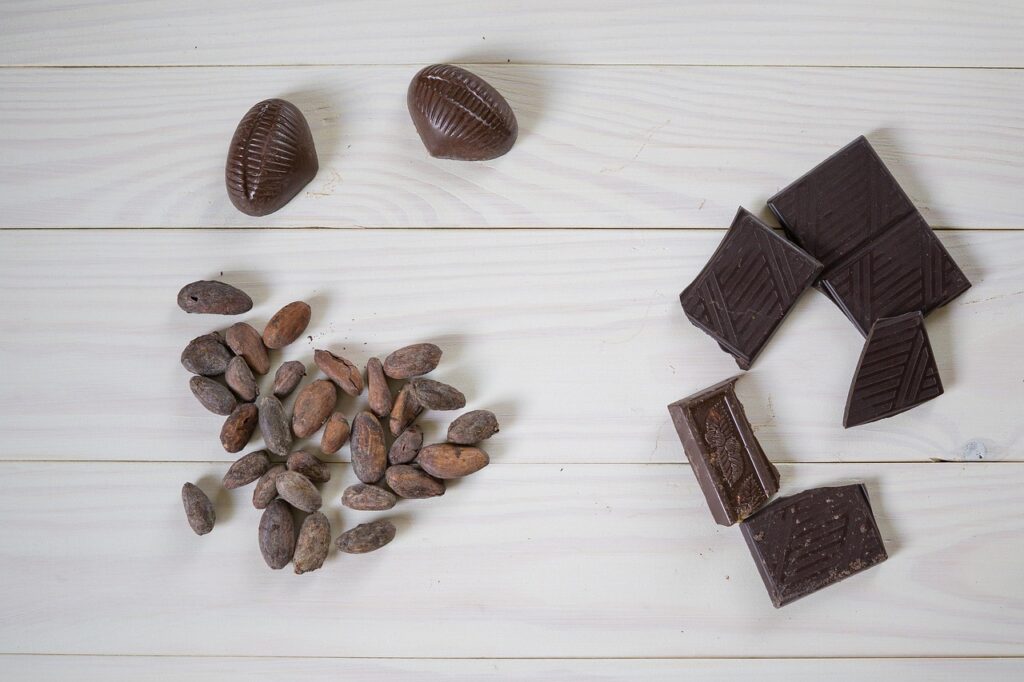 Chocolate and cocoa beans